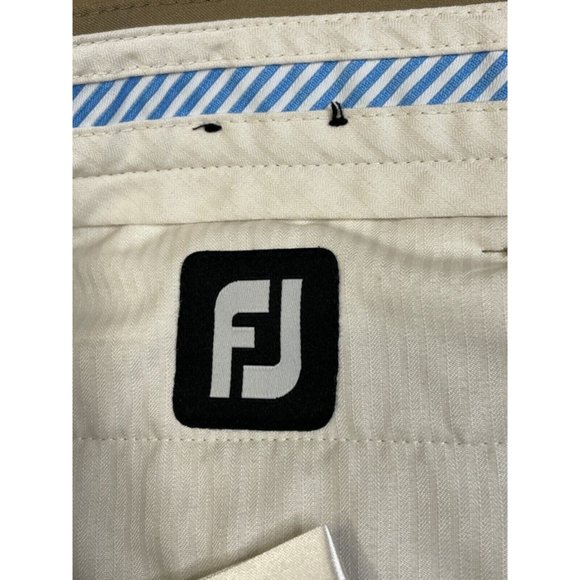 Lot 3 Footjoy Men 35 x 30 Stretch Golf Pants Beige Water Wind Resistant Flex FJ - Picture 6 of 11